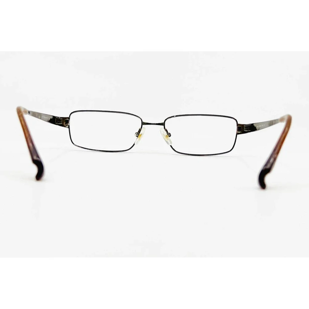 Seiko Eyeglasses Mens Brown Titanium T912 Rectangular 54-17-140